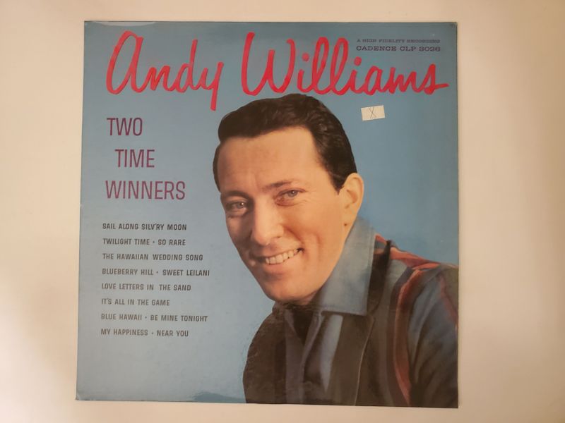 Andy Williams Two Time Winners vinyl record